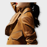 Piret | Jachetă din piele cu un design modern și o estetică elegantă