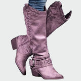 Veselka | Cizme cowboy retro din piele, confortabile și cu un aspect modern