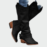Veselka | Cizme cowboy retro din piele, confortabile și cu un aspect modern