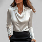 Theresa | Bluză elegantă din satin pentru femei