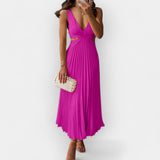 Mila | Rochie midi din satin