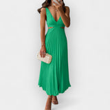 Mila | Rochie midi din satin