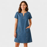 Julia | Rochie din denim moale