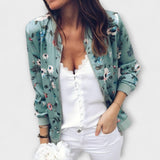 Andreia | Jachetă bomber elegantă cu model floral