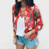 Andreia | Jachetă bomber elegantă cu model floral