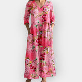 Vârstă | Rochie florală cu linie fluidă