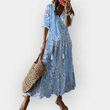 Hele | Rochie maxi cu un aer boho
