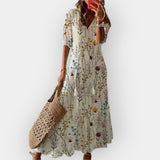 Hele | Rochie maxi cu un aer boho